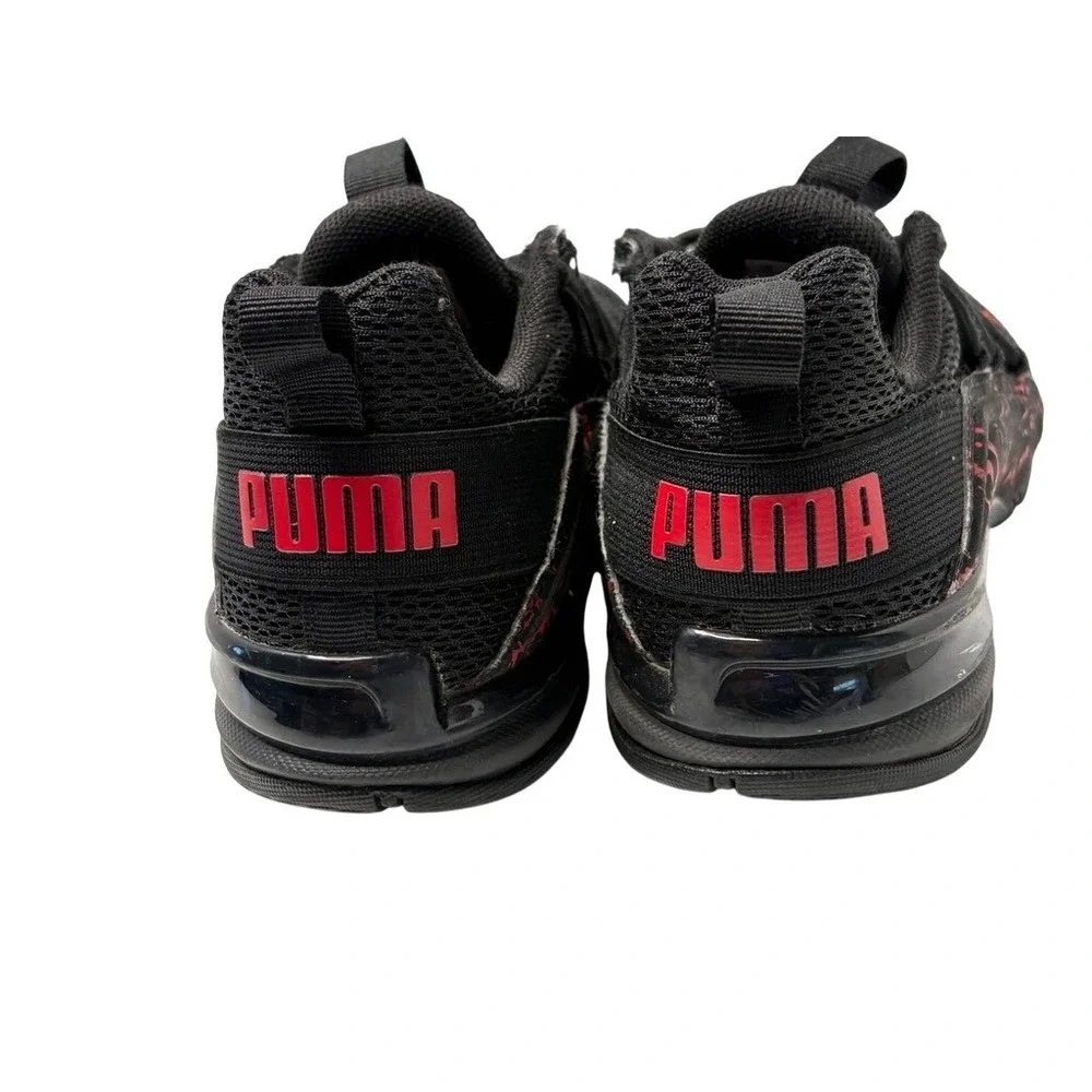 PUMA 377195-01 Axelion City‎ Escape Puma Black Low Top Sneakers 12C Kids Boys